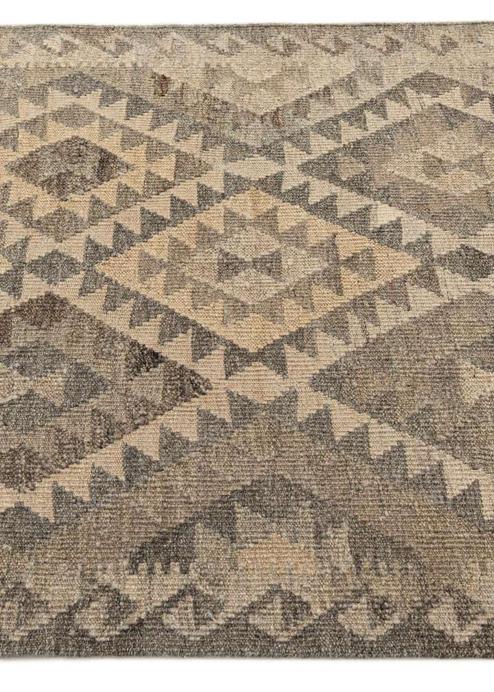3' 1 x 9' 4 Hand Woven Kilim Maymana Wool Runner Rug