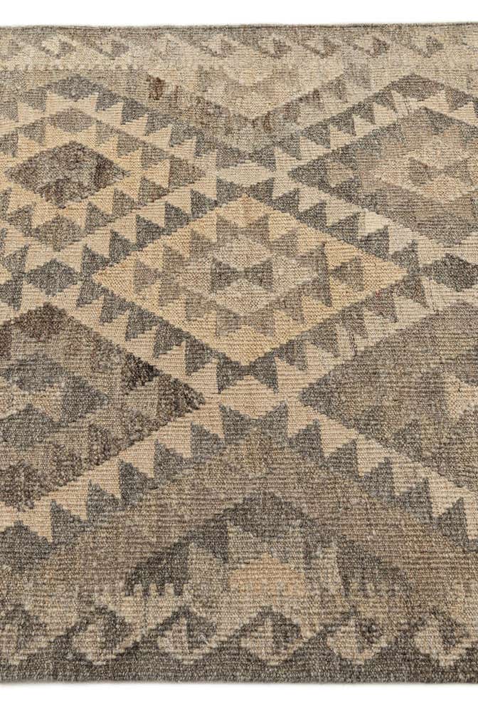 3' 1 x 9' 4 Hand Woven Kilim Maymana Wool Runner Rug