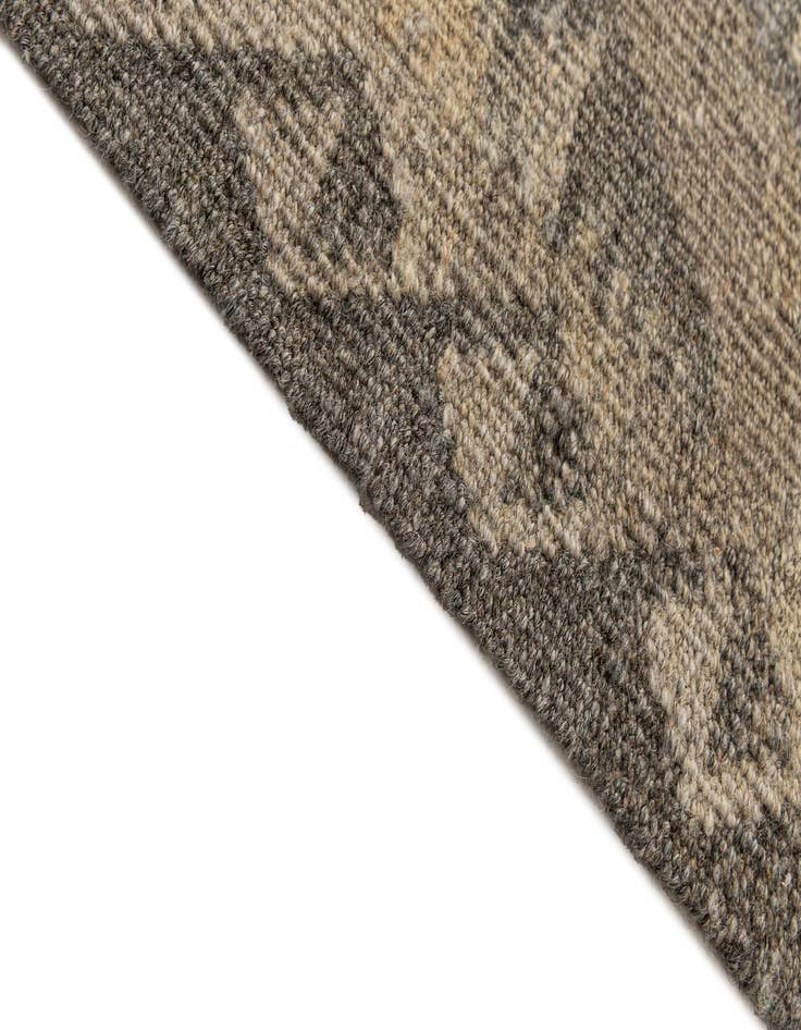 Detail image of 3' 1 x 9' 4  Hand Woven Kilim Maymana Wool Runner Rug