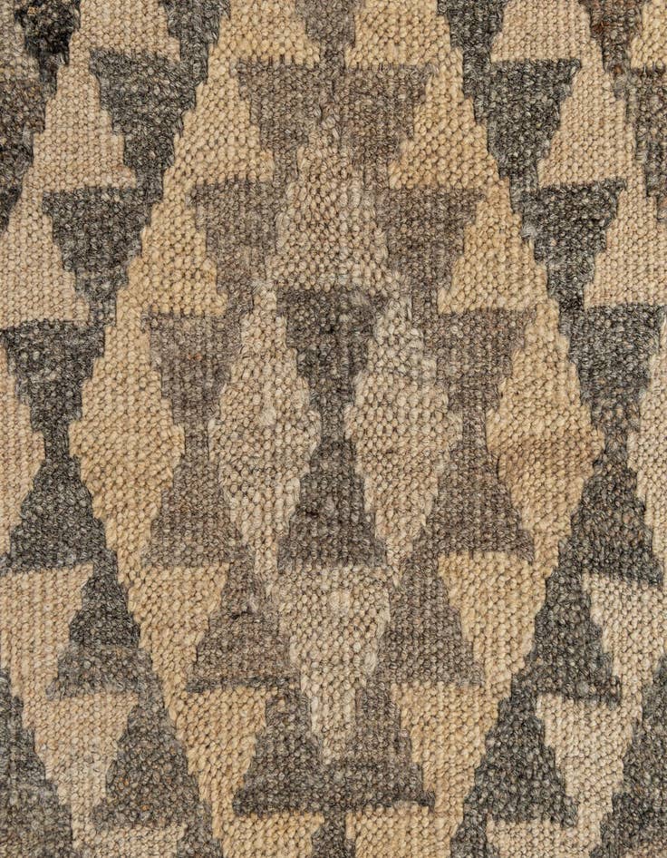 Detail image of 3' 1 x 9' 4  Hand Woven Kilim Maymana Wool Runner Rug