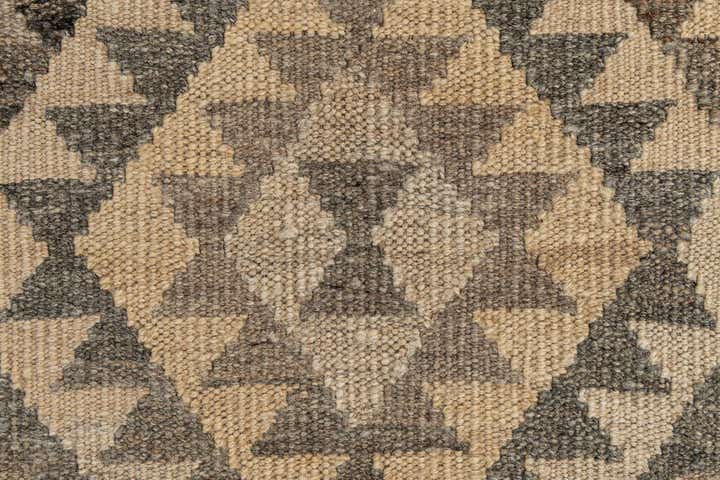 3' 1 x 9' 4 Hand Woven Kilim Maymana Wool Runner Rug