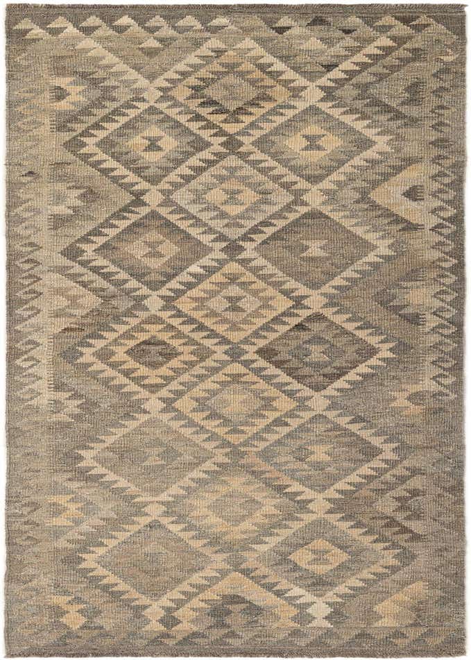 3' 1 x 9' 4 Hand Woven Kilim Maymana Wool Runner Rug