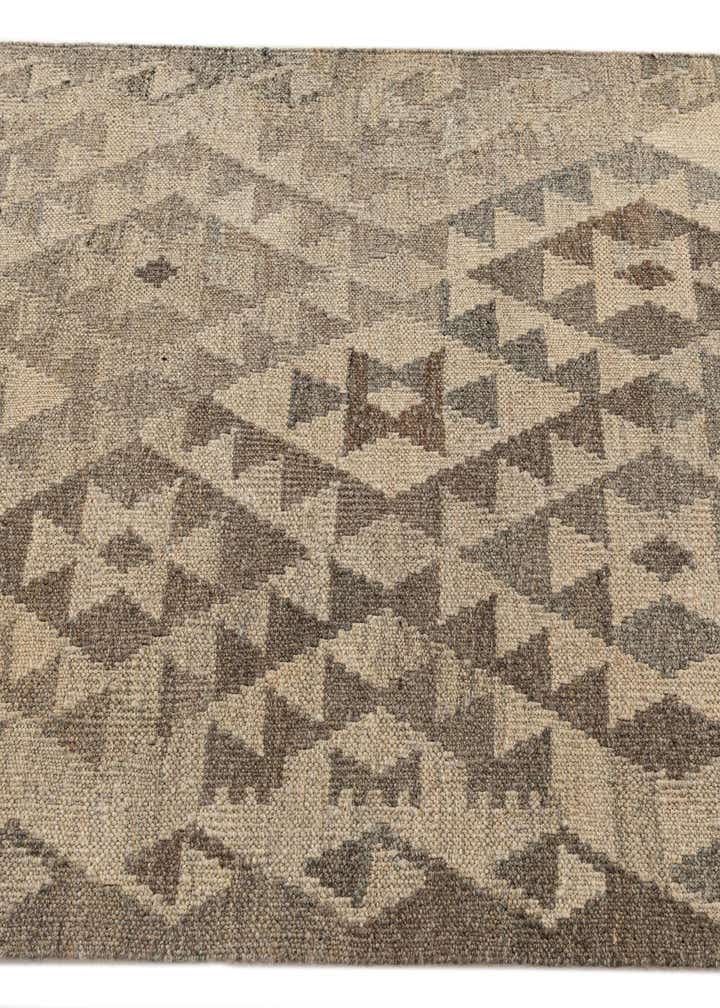 2' 9 x 9' 11 Hand Woven Kilim Maymana Wool Runner Rug