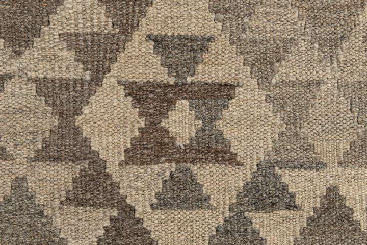 2' 9 x 9' 11 Hand Woven Kilim Maymana Wool Runner Rug