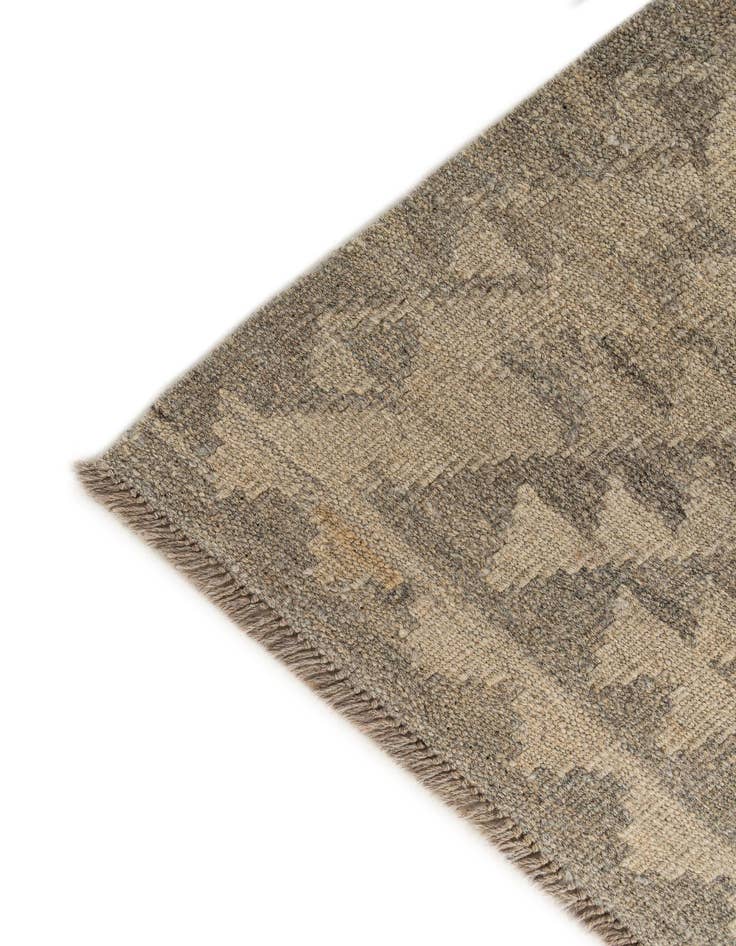 Detail image of 2' 9 x 9' 11  Hand Woven Kilim Maymana Wool Runner Rug
