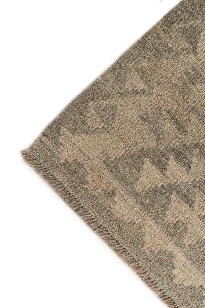 2' 9 x 9' 11 Hand Woven Kilim Maymana Wool Runner Rug
