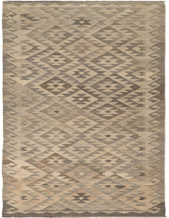 Detail image of 2' 9 x 9' 11 Hand Woven Kilim Maymana Wool Runner Rug
