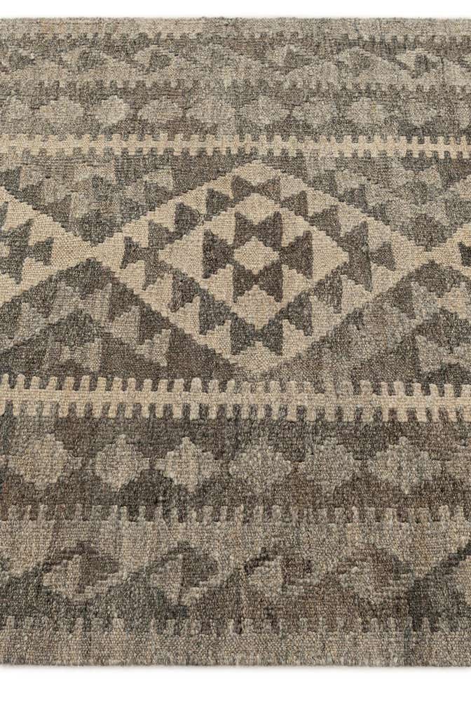 3' x 9' 9 Hand Woven Kilim Maymana Wool Runner Rug