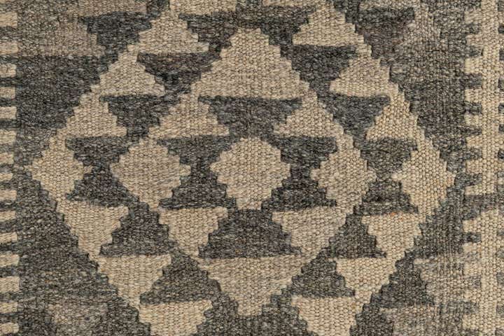 3' x 9' 9 Hand Woven Kilim Maymana Wool Runner Rug