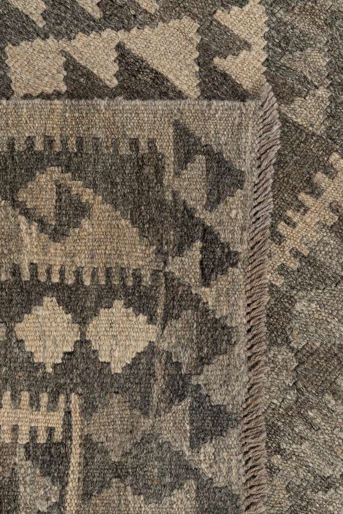 3' x 9' 9 Hand Woven Kilim Maymana Wool Runner Rug