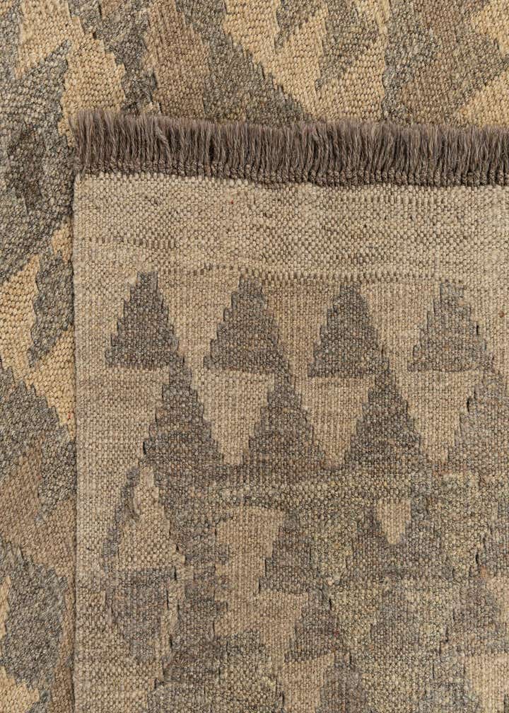 2' 9 x 9' 9 Hand Woven Kilim Maymana Wool Runner Rug