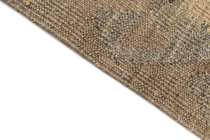 2' 9 x 9' 9 Hand Woven Kilim Maymana Wool Runner Rug