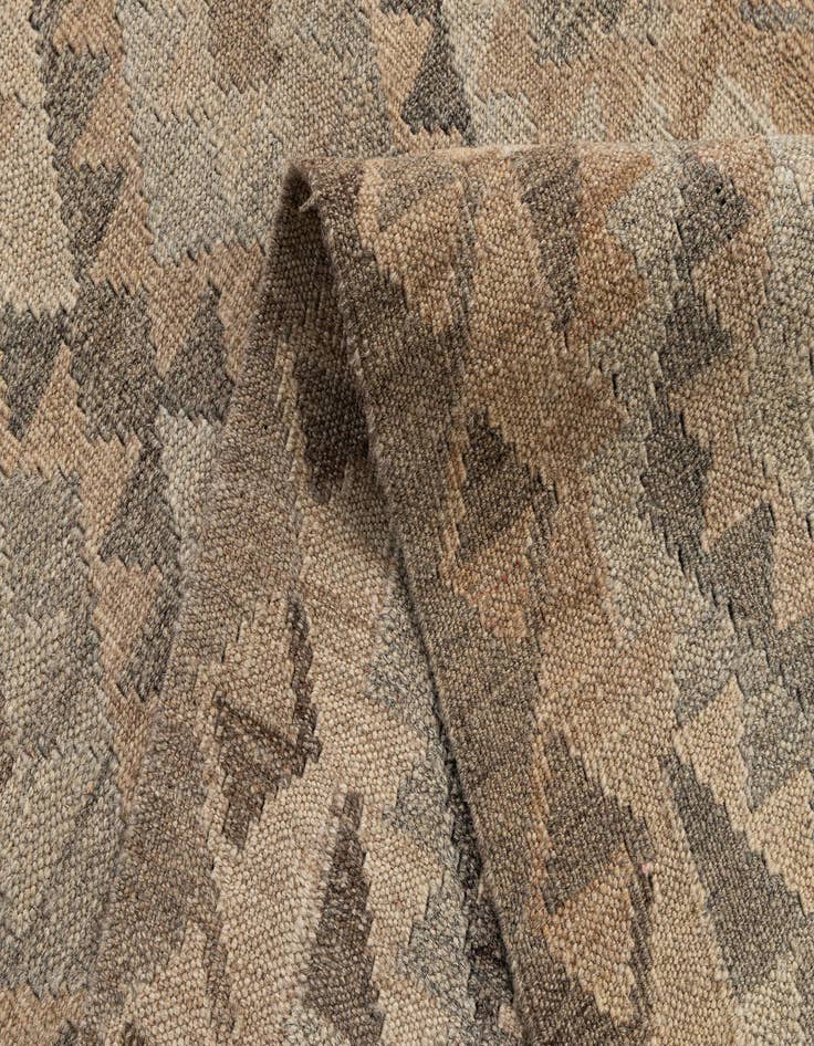 Detail image of 2' 9 x 9' 8  Hand Woven Kilim Maymana Wool Runner Rug