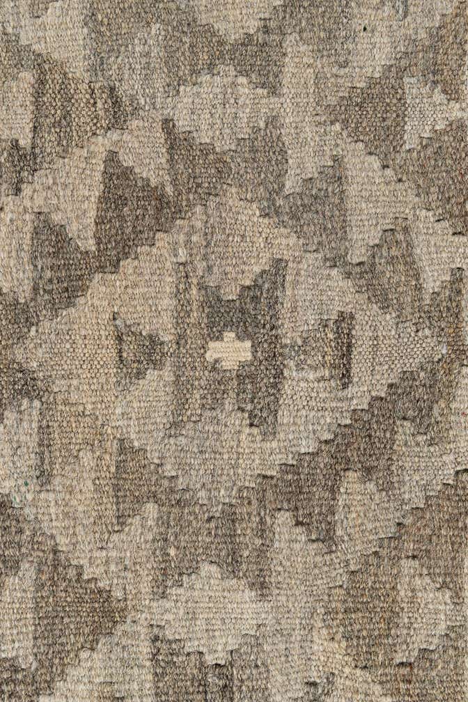 2' 11 x 9' 11 Hand Woven Kilim Maymana Wool Runner Rug