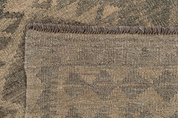 2' 8 x 9' 9 Hand Woven Kilim Maymana Wool Runner Rug