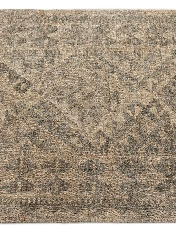 2' 8 x 9' 9 Hand Woven Kilim Maymana Wool Runner Rug