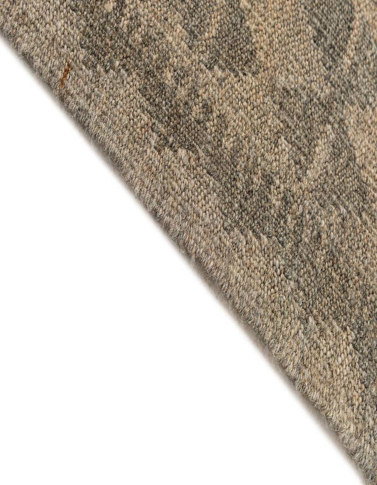 Detail image of 2' 8 x 9' 9  Hand Woven Kilim Maymana Wool Runner Rug