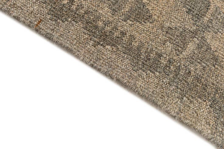 Detail image of 2' 8 x 9' 9 Hand Woven Kilim Maymana Wool Runner Rug
