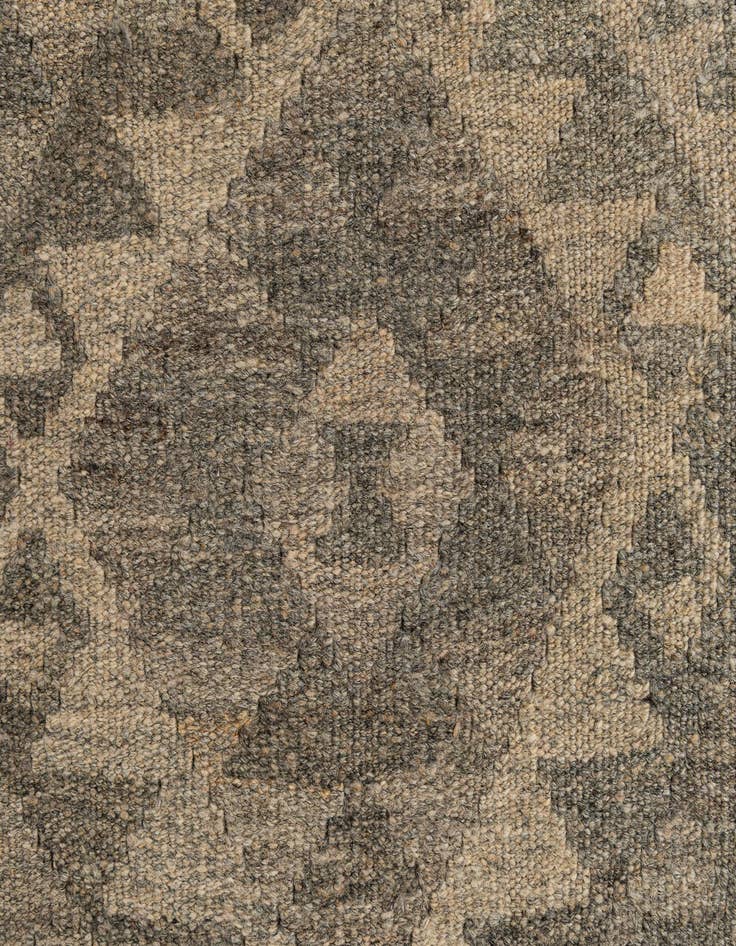 Detail image of 2' 8 x 9' 9  Hand Woven Kilim Maymana Wool Runner Rug