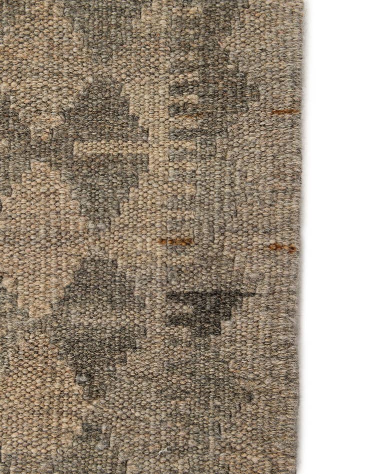 Detail image of 2' 8 x 9' 9  Hand Woven Kilim Maymana Wool Runner Rug