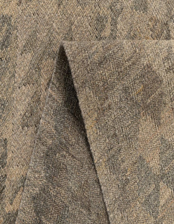 Detail image of 2' 8 x 9' 9  Hand Woven Kilim Maymana Wool Runner Rug