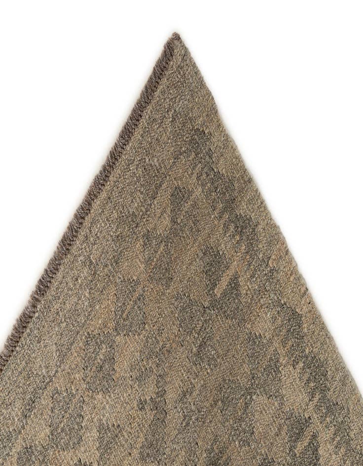 Detail image of 2' 8 x 9' 9  Hand Woven Kilim Maymana Wool Runner Rug