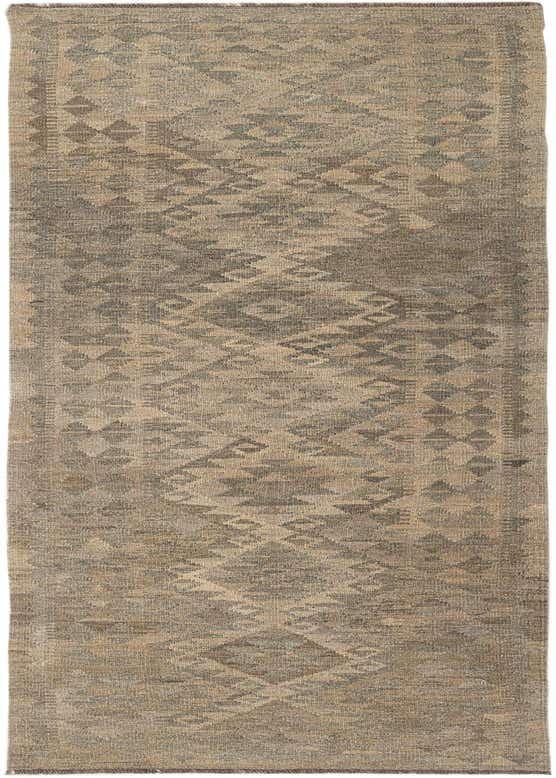 2' 8 x 9' 9 Hand Woven Kilim Maymana Wool Runner Rug