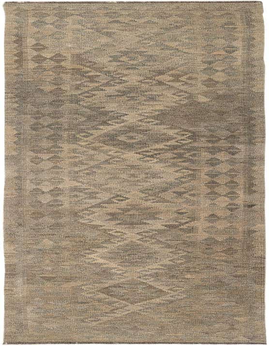 2' 8 x 9' 9 Hand Woven Kilim Maymana Wool Runner Rug