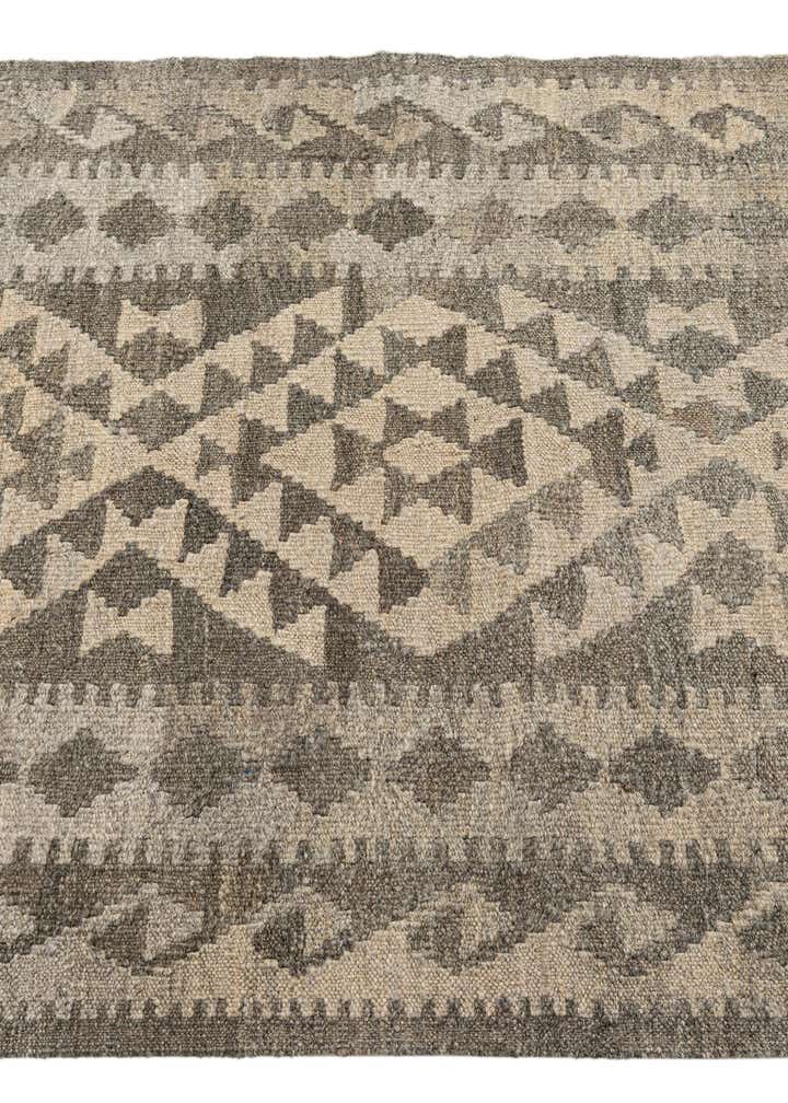 3' 1 x 10' 2 Hand Woven Kilim Maymana Wool Runner Rug