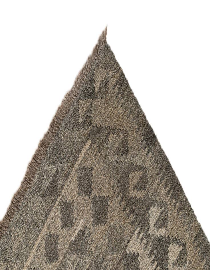 Detail image of 3' 1 x 10' 2  Hand Woven Kilim Maymana Wool Runner Rug