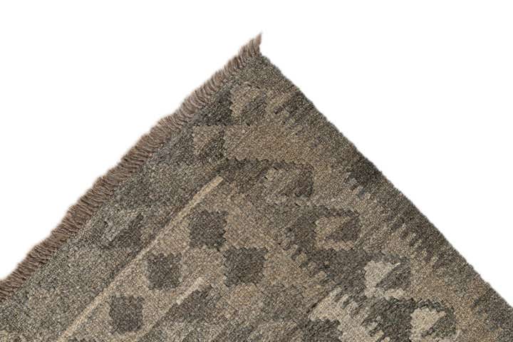 3' 1 x 10' 2 Hand Woven Kilim Maymana Wool Runner Rug