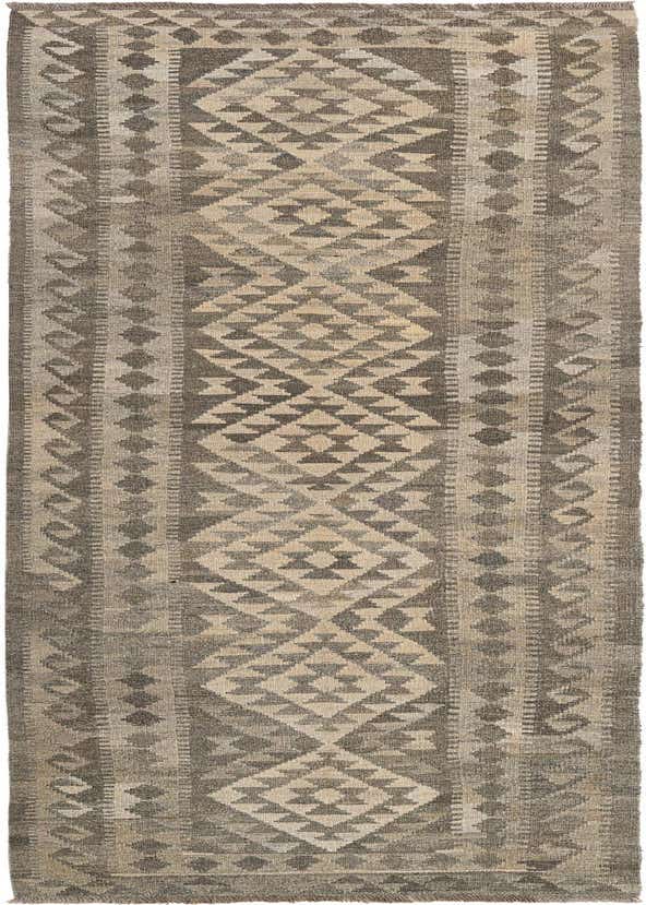 3' 1 x 10' 2 Hand Woven Kilim Maymana Wool Runner Rug