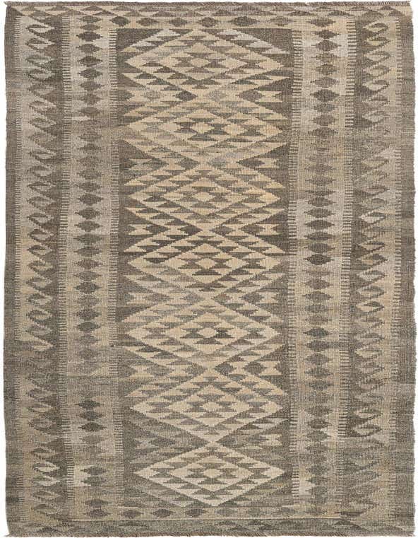 3' 1 x 10' 2 Hand Woven Kilim Maymana Wool Runner Rug