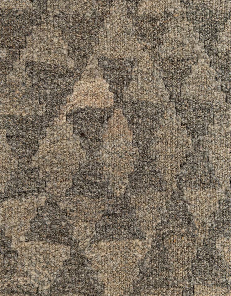 Detail image of 2' 10 x 9' 10  Hand Woven Kilim Maymana Wool Runner Rug