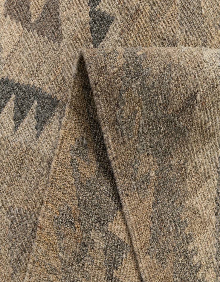 Detail image of 2' 11 x 9' 7  Hand Knotted Kilim Maymana Wool Runner Rug