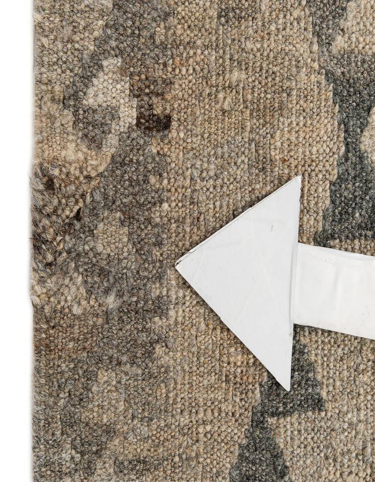 Detail image of 2' 11 x 9' 7  Hand Knotted Kilim Maymana Wool Runner Rug