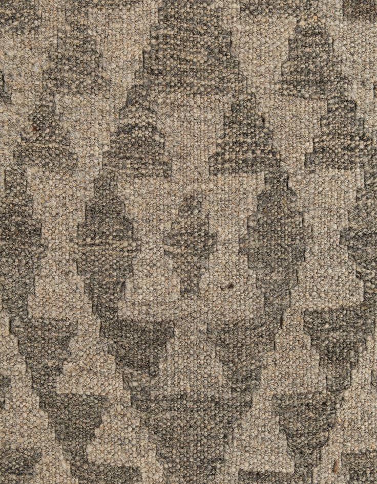 Detail image of 2' 10 x 9' 8  Hand Woven Kilim Maymana Wool Runner Rug