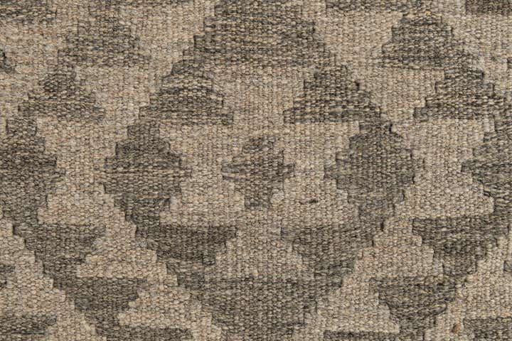 2' 10 x 9' 8 Hand Woven Kilim Maymana Wool Runner Rug