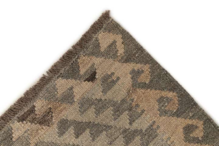 2' 10 x 9' 8 Hand Woven Kilim Maymana Wool Runner Rug