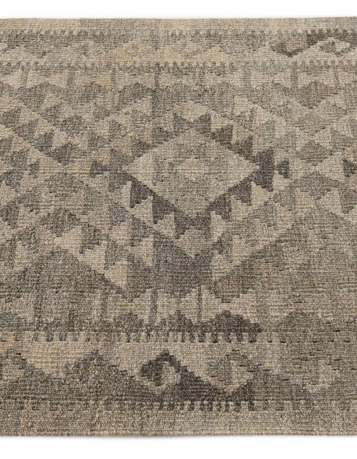 Detail image of 2' 10 x 9' 9  Hand Woven Kilim Maymana Wool Runner Rug