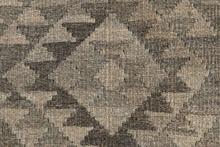 2' 10 x 9' 9 Hand Woven Kilim Maymana Wool Runner Rug