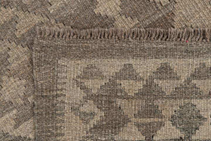 2' 10 x 9' 9 Hand Woven Kilim Maymana Wool Runner Rug