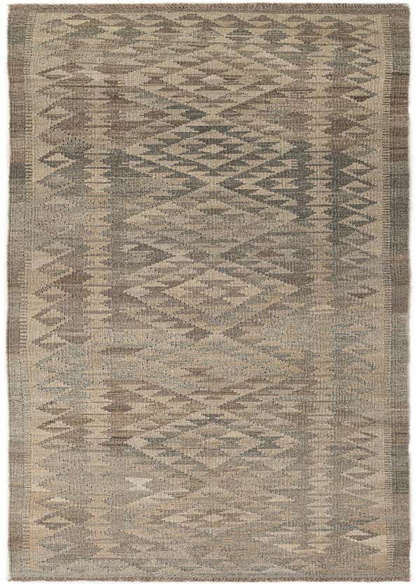 2' 10 x 9' 9 Hand Woven Kilim Maymana Wool Runner Rug