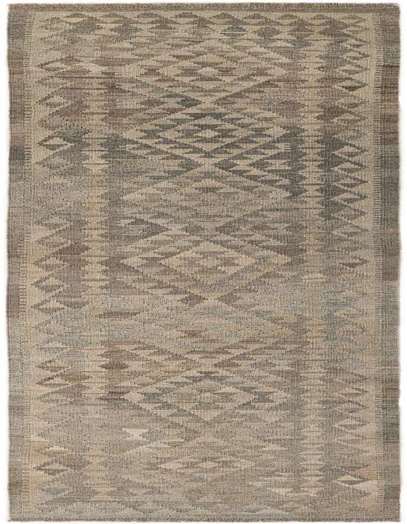 2' 10 x 9' 9 Hand Woven Kilim Maymana Wool Runner Rug