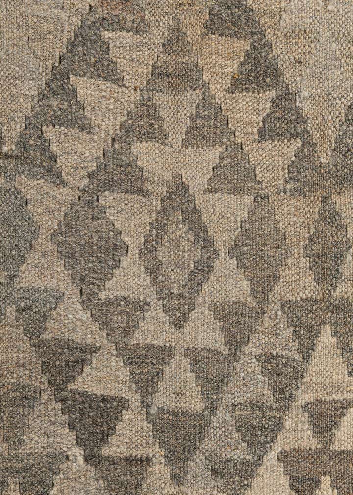 2' 9 x 9' 11 Hand Woven Kilim Maymana Wool Runner Rug