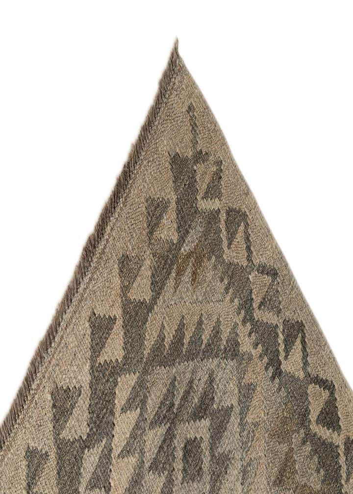 2' 9 x 9' 11 Hand Woven Kilim Maymana Wool Runner Rug