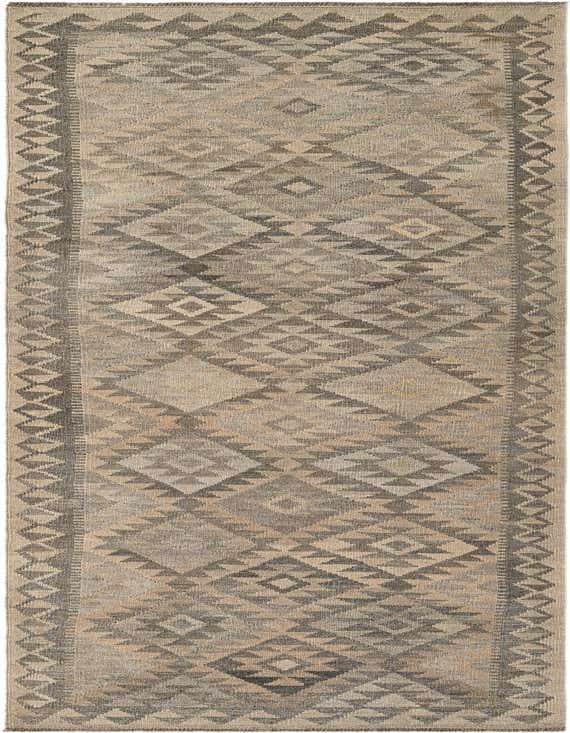 2' 9 x 9' 11 Hand Woven Kilim Maymana Wool Runner Rug