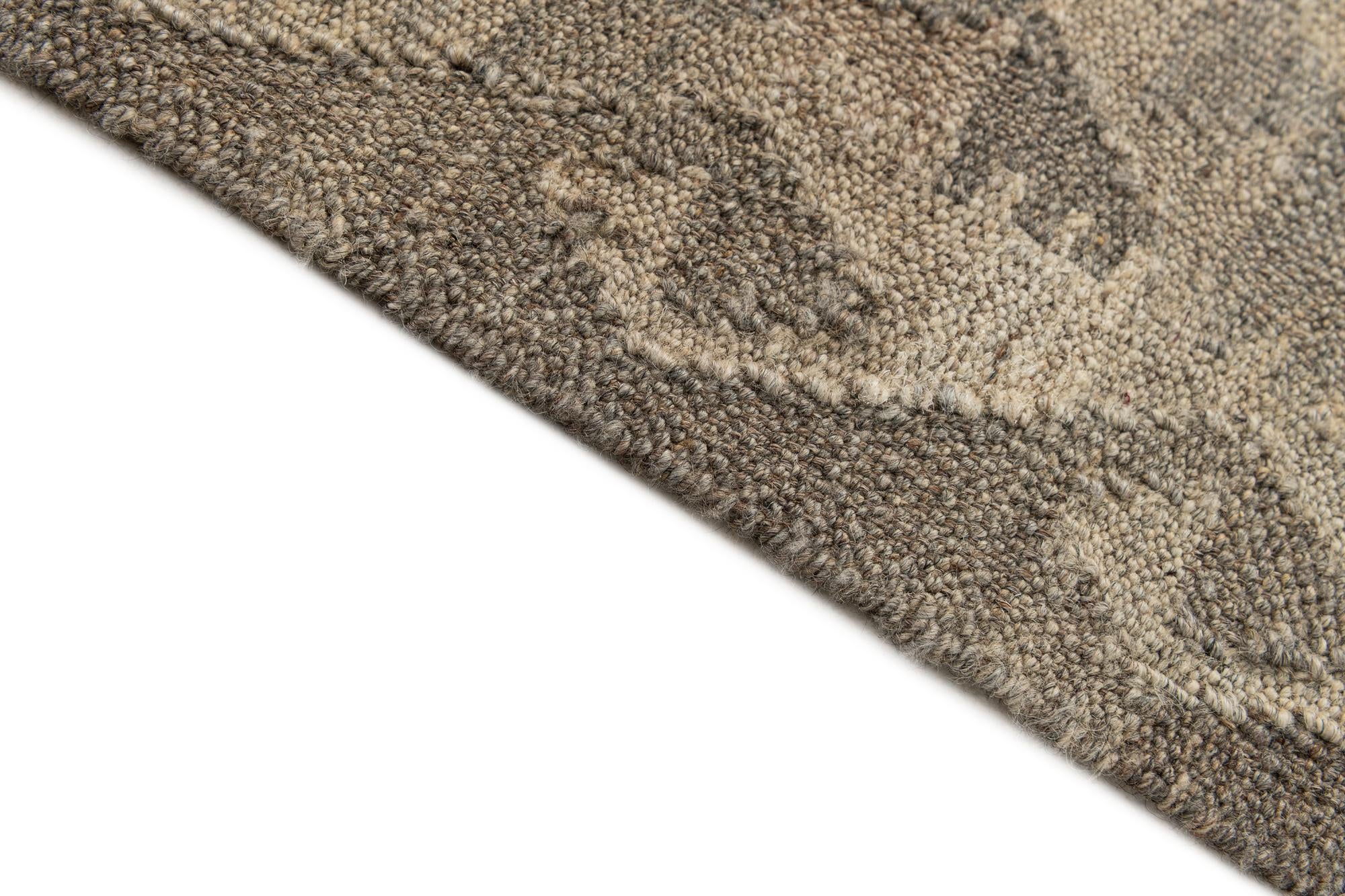 2' 10 x 9' 7 Hand Woven Kilim Maymana Wool Runner Rug