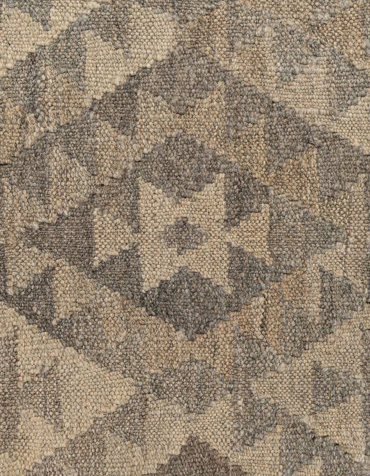 Detail image of 2' 10 x 9' 7  Hand Woven Kilim Maymana Wool Runner Rug