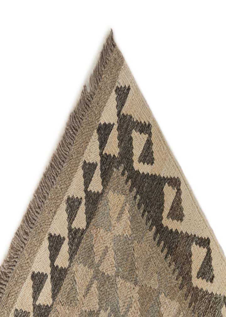 2' 10 x 9' 8 Hand Woven Kilim Maymana Wool Runner Rug